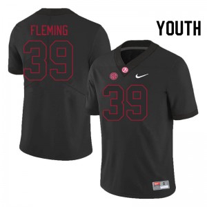 Youth Kaleb Fleming Blackout Alabama Crimson Tide Football #39 Jersey 758497-200