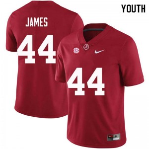 Youth Kedrick James Crimson Alabama Football #44 Jersey 448822-347