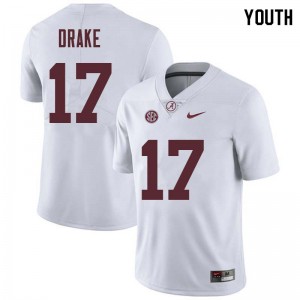 Youth Kenyan Drake White University of Alabama Football #17 Jersey 161123-327