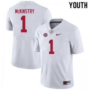 Youth Kool-Aid McKinstry White Bama Football #1 Jersey 207125-916