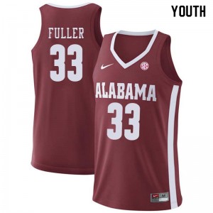 Youth Donta Hall Crimson Bama Basketball #44 Jersey 136158-448