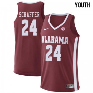 Youth Donta Hall Crimson Bama Basketball #37 Jersey 361309-975