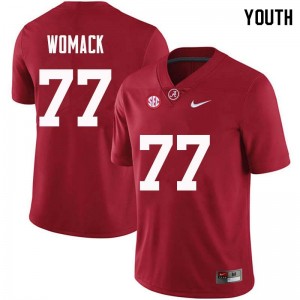 Youth Matt Womack Crimson Bama Football #77 Jersey 488814-632