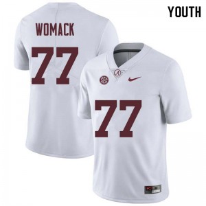 Youth Matt Womack White Alabama Football #77 Jersey 501152-778