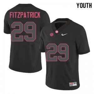 Youth Minkah Fitzpatrick Black Bama Football #29 Jersey 393232-291