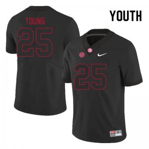 Youth Richard Young Black Alabama Crimson Tide Football #25 Jersey 180200-471