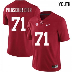 Youth Ross Pierschbacher Crimson University of Alabama Football #71 Jersey 381929-143