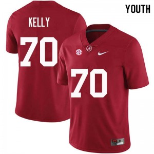 Youth Ryan Kelly Crimson Alabama Football #70 Jersey 750194-791