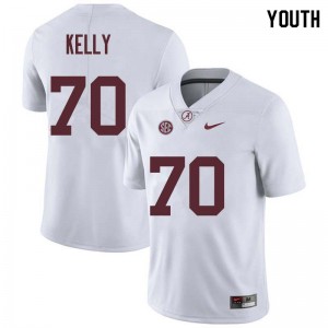 Youth Ryan Kelly White Bama Football #70 Jersey 202915-521