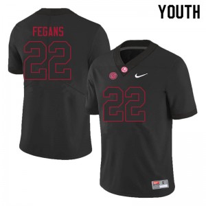 Youth Tre'Quon Fegans Black Bama Football #22 Jersey 351296-474