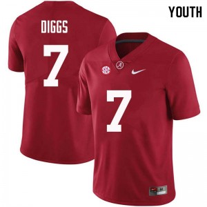 Youth Trevon Diggs Crimson Bama Football #7 Jersey 455648-723