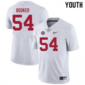 Youth Tyler Booker White Alabama Football #54 Jersey 877209-534