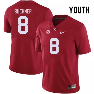 Youth Tyler Buchner Crimson University of Alabama Football #8 Jersey 706955-839