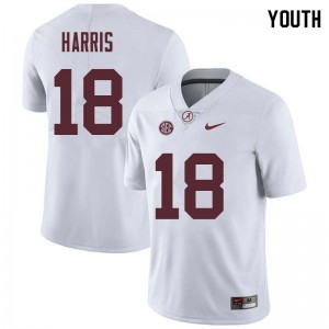 Youth Wheeler Harris White Alabama Football #18 Jersey 549288-255