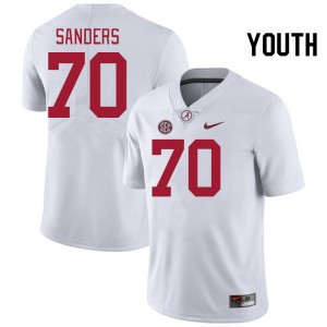 Youth William Sanders White Alabama Football #70 Jersey 285333-580