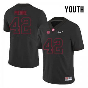 Youth Yhonzae Pierre Black Bama Football #42 Jersey 299334-604
