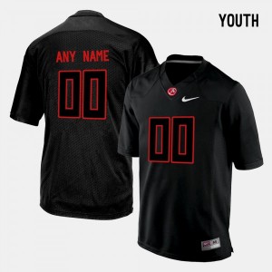 Youth Custom Black University of Alabama Football #00 Jersey 553875-626