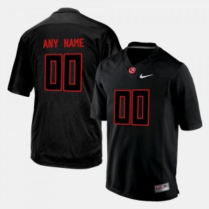 Men Custom Black Alabama Football #00 Jersey 283277-246